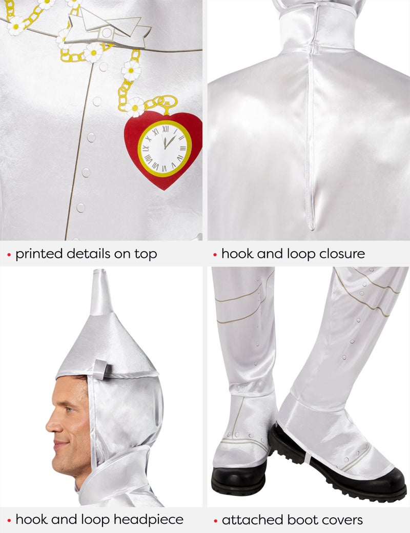 Rubies The Wizard of Oz: Tin Man Costume for Adults, Men's One Size - Image 4